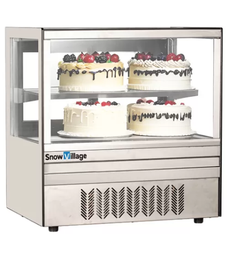 Square Glass Chilled Counter-Top Food Display DG-TZ1200