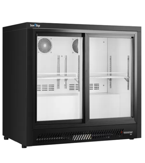 Under Bench Double Sliding Door Bar Cooler BT-900FYS/FY