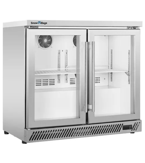 Under Bench Stainless Steel Double Door Bar Cooler BT-900FS/F