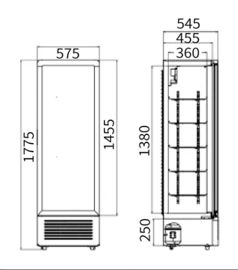 Single Glass Door Display Fridge LC-310 Single Glass Door Display Fridge LC-310